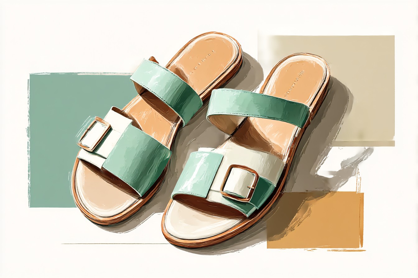 The_Perfect_Green_Sandal_For_Weekend_Walks._Drawing_with_a_so_5cfa6150-046d-43ea-9764-0b03380b4feb_0