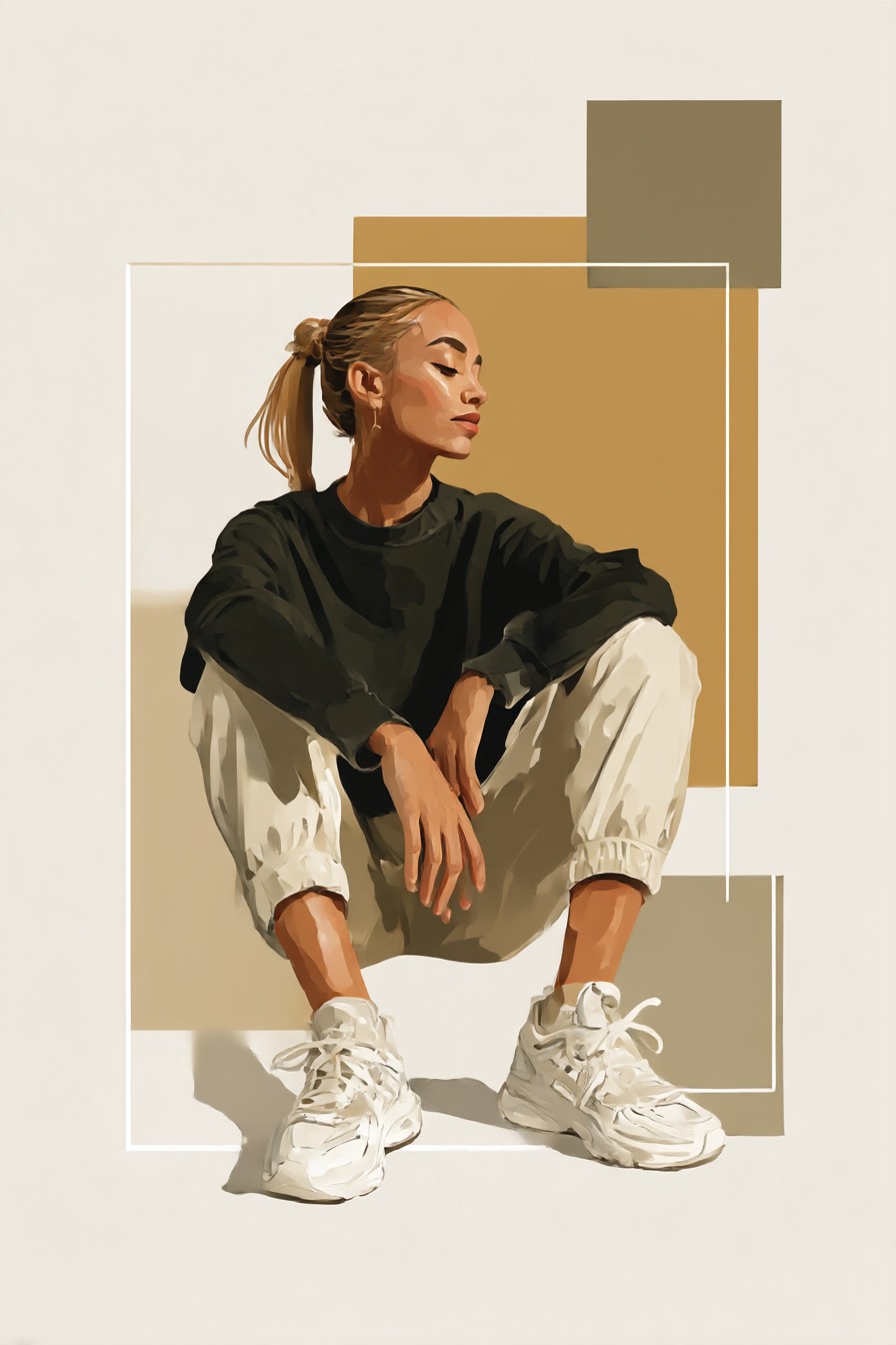 Outfits with Black Trainers